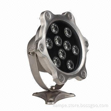 IP68 LED underwater light, 9W